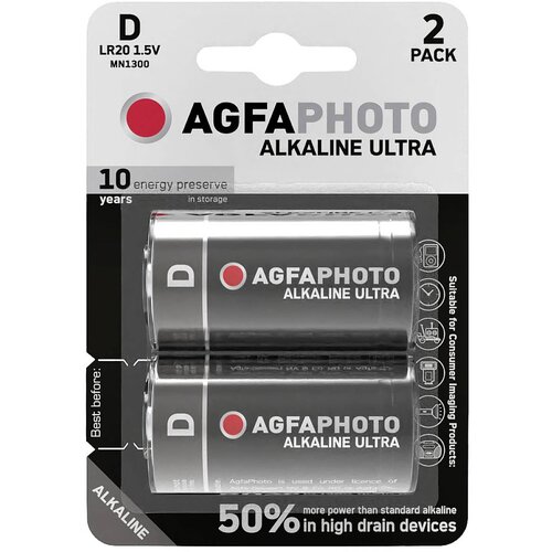 Agfaphoto Ultra LR20 mono (d)-baterija alkalno-manganov 1.5 V 2 kos, (20641705) Cene