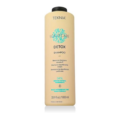 Lakmé Teknia Scalp Care Detox Shampoo &scaron;ampon za či&scaron;čenje proti prhljaju za normalne do mastne lase 1000 ml Cene