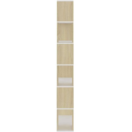VidaXL Knjižna omara za razdelitev prostora sonoma hrast 80x24x186 cm Slike