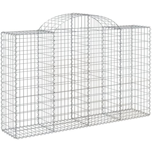  Lučne gabionske ko&amp;scaron;are 20kom 200x50x120/140cm pocinčano željezo Slike