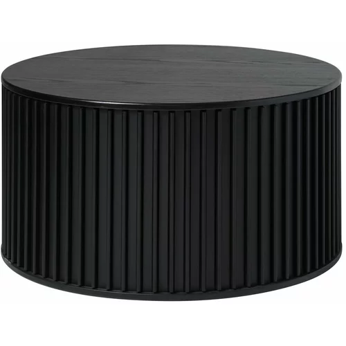 Unique Furniture Črna okrogla mizica ø 85 cm Siena – Unique Furniture