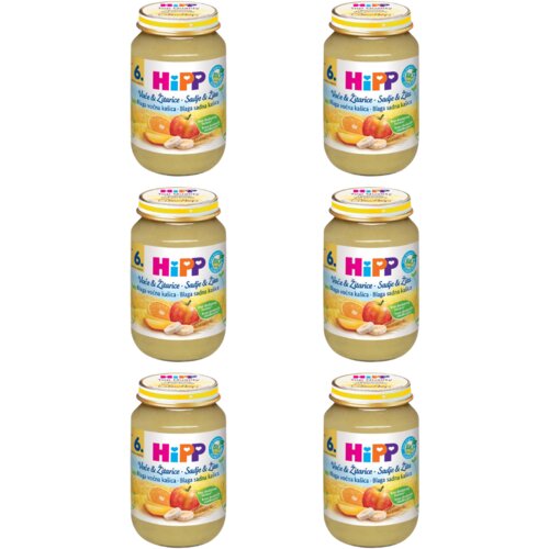 Hipp ka&amp;scaron;ica, voće i žitarice, 6x190g Slike