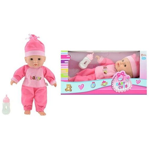lutka beba sa flašicom 30cm roze 020243 Slike