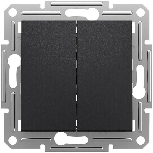 Schneider Electric Asfora Izmjenična sklopka (2-struko, Antracit, Plastika, bez okvira) Slike