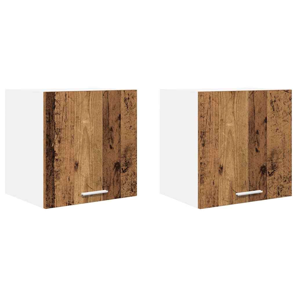  Viseći ormarić Riga 2 pcs Beton siva i bijela 40 x 31 x 40 cm Slike