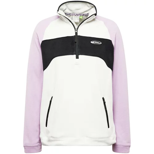 Quiksilver Sportski pulover 'POWDER CHASER' svijetloljubičasta / crna / prljavo bijela