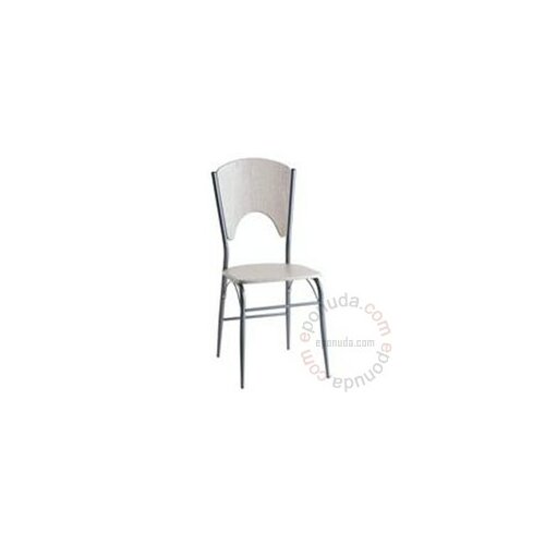 trpezarijska stolica Swan metal / pepeljasta boja Slike