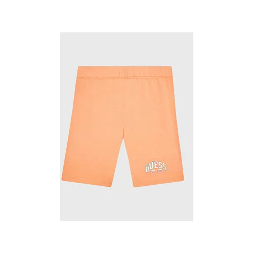 Guess Športne kratke hlače J3RD09 J1311 Oranžna Slim Fit