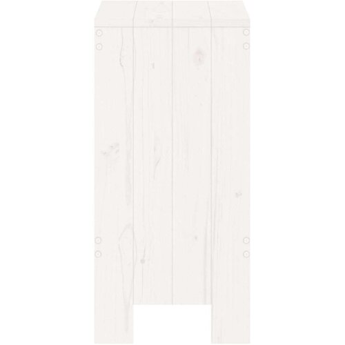 VidaXL barski stolci 2 kom bijeli 40 x 36 x 75 cm od masivne borovine Slike