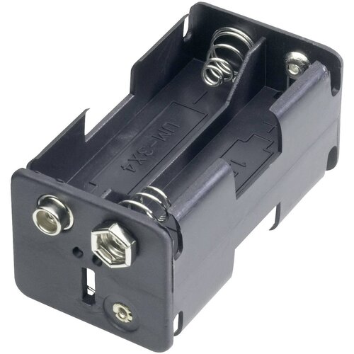 Goobay 12466 nosilec baterij 4x Mignon (AA) hitrosklopni priključek (D x &Scaron; x V) 61.5 x 30 x 31.5mm Držalo za baterije D za 4 Mignon baterije (D x &Scaron; x, (20641739) Cene