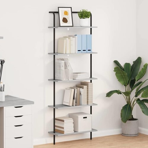 VidaXL Polica Sivi hrast sonoma 60 x 24 x 168 cm Konstruirano drvo Slike