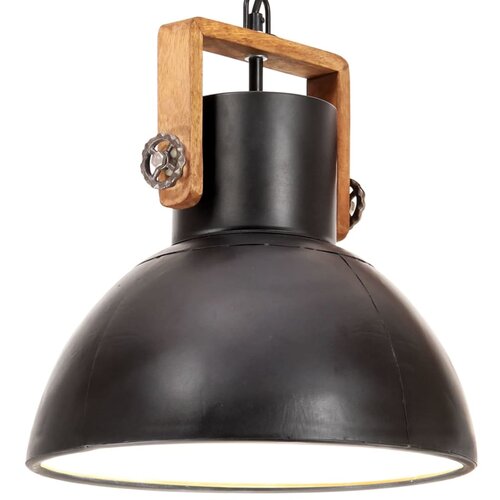 The Living Store Industrijska viseča svetilka 25 W črna okrogla 30 cm E27 - Viseča Svetilka, (21745084) Cene