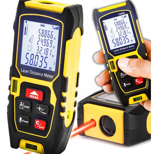  Laserski digitalni LCD merilnik razdalje in površin do 50m Cene