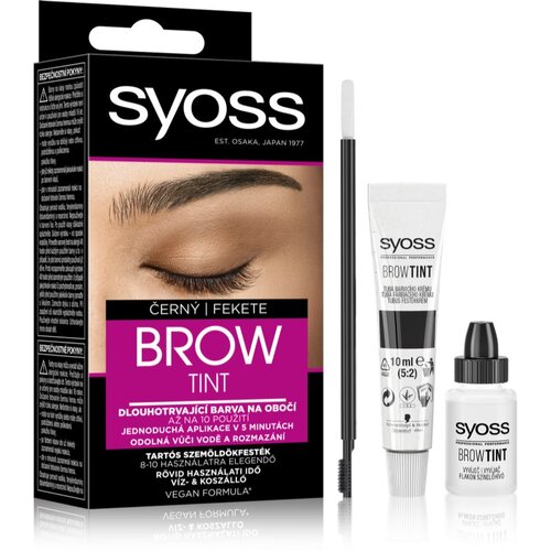 Syoss Brow Tint barva za obrvi odtenek Black 10 ml Cene