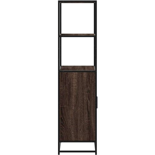 vidaXL Visoka ploča smeđi hrast 68x35x139 cm Konstruirano drvo i metal Cene