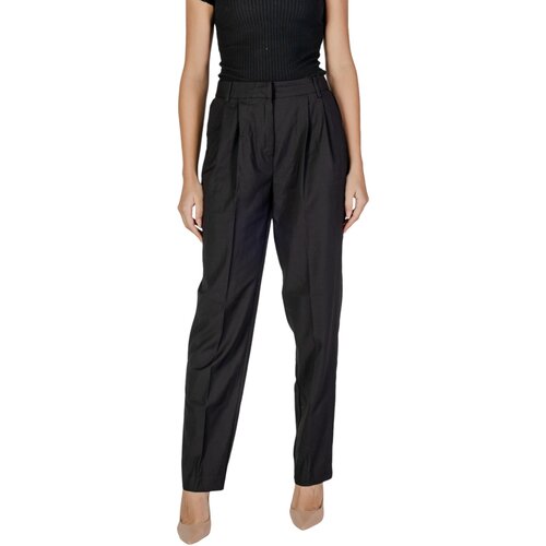 Vila Hlače VIRILEY LANYA HW PANTS/BF 14101013 Črna Slike