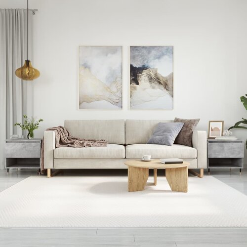  The Living Store Klubska mizica 2 kosa betonsko siva 50x46x50 cm inženirski les - Klubska Mizica, (21444208) Cene