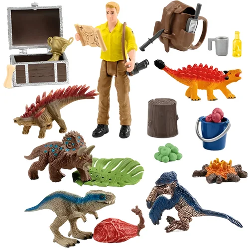 Schleich Igralni set za adventni koledar Dinozavri s figurico Luisa in dodatki, Ve?barvno, (21552881)