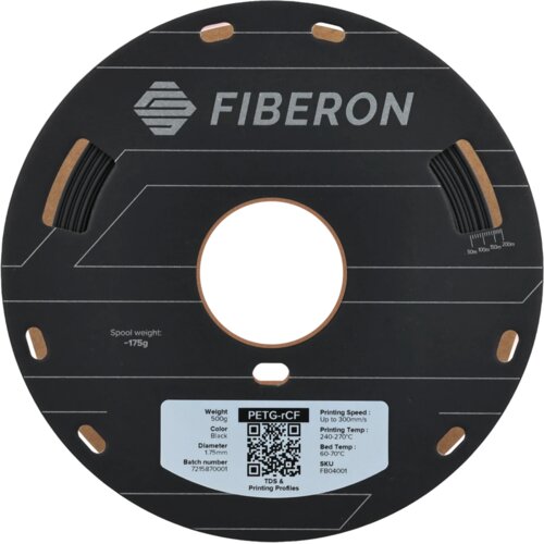 Polymaker Fiberon&amp;trade; PETG-rCF08 Black Slike