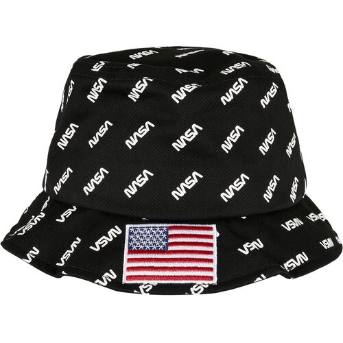 MT Accessoires NASA Allover Bucket Black Cap Slike