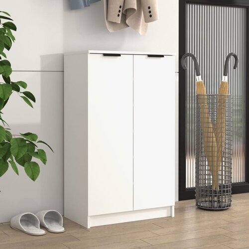 VidaXL Ormarić za cipele bijeli 59 x 35 x 100 cm od konstruiranog drva Slike