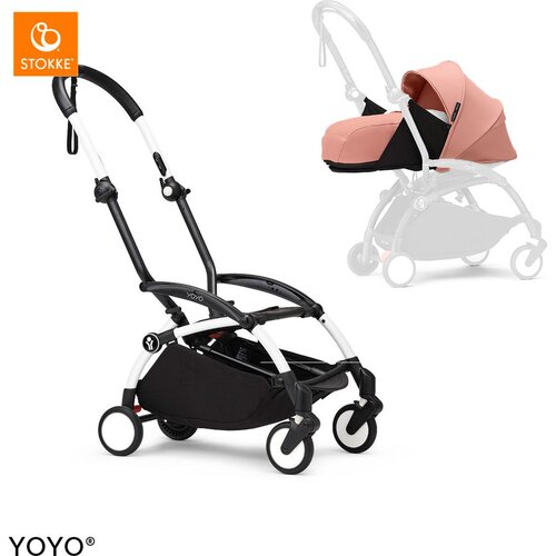 Stokke Ogrodje vozička white frame 0+ newborn pack Yoyo® ginger Cene