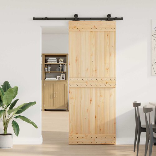  Klizna vrata NARVIK Prirodna i crna 80 x 210 cm (152,5 cm) Cijene