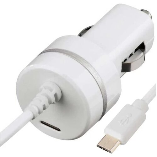 Hama Auto punjač Micro USB, 1000 mAh, beli Slike
