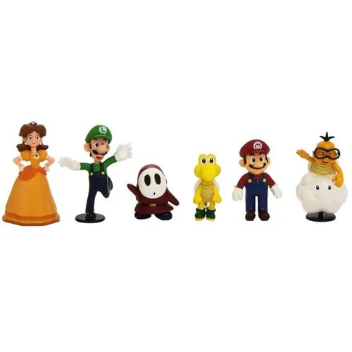 Prestige Figures Super Mario Bros - Mario Yoshi Luigi (mini set of 6pcs) v3 Cene