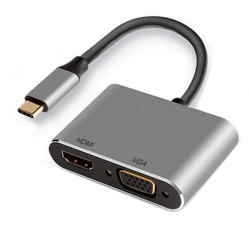 Ewent Ew9700 Usb-C Adapter za Hdmi +Vga Dual Monitor Grey, (21405662) Cene