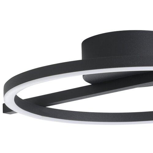 Eglo 901113 - led stropno svetlo amandolo LED/17W/230V, crno, prigu&amp;scaron;iva + daljinski upravljač Slike