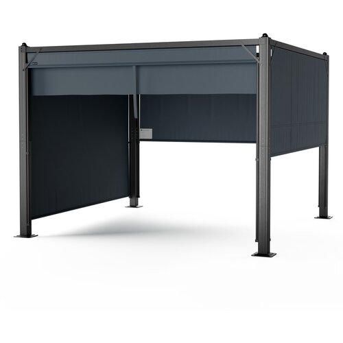 Blumfeldt Pantheon Cortina sjenica 3x3 m | otporna na vremenske uvjete | aluminij | zaštitno lakiranje | rolo zavjese Cijene