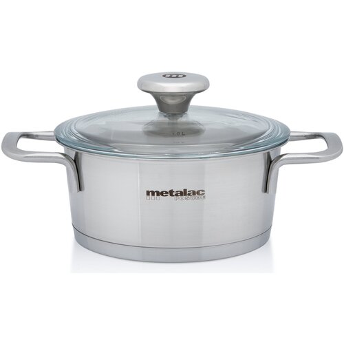 Metalac INOX POSUDA PLITKA SANTINO 16 CM/1,30 LIT BOROSILIKAT POKL. CrNi 18/10 Cijene