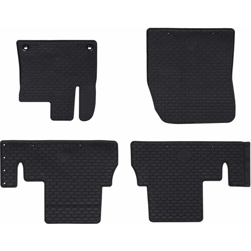 vidaXL Avto preproga 4 pcs Črna Guma, (5000204136) Cene