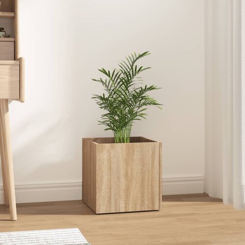 Furnova Cvetlično korito sonoma hrast 40x40x40 cm konstruiran les, (21920600) Slike