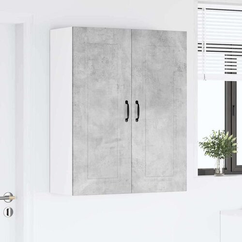 VidaXL zidni kuhinjski ormarić zidne betonski sivi 80 x 31 x 100 cm Slike