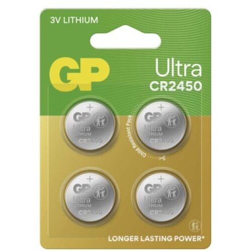Gp litijska baterija Ultra CR2450 4 kosi, B32854 Cene