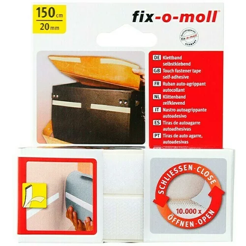Fix-o-moll višenamjenska traka (150 cm x 20 mm, bijele boje, lijepljenje)