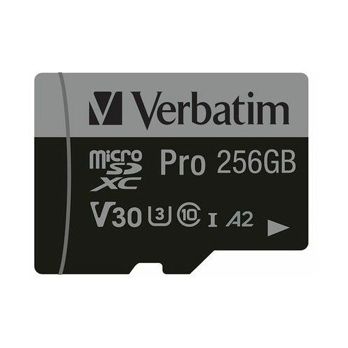 Verbatim pro micro sdxc C10 U3 256GB (47045) Slike