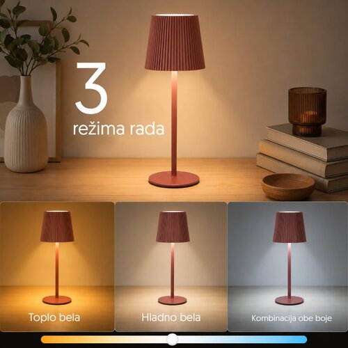 Prosto braon stona punjiva LED lampa CCT 800mAh Slike