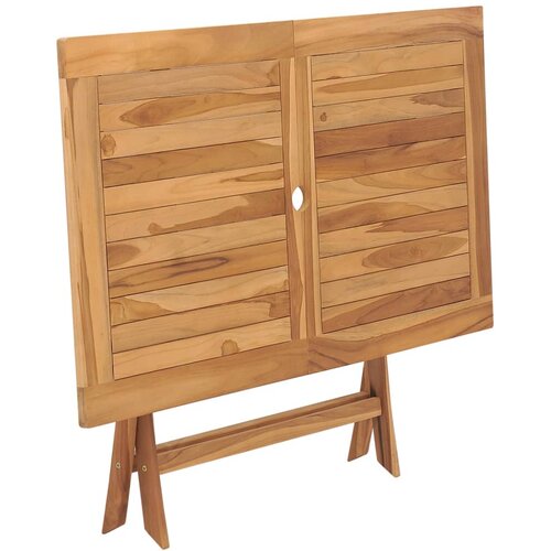  Sklopivi vrtni stol od tikovine 120 x 70 x 75 cm Slike