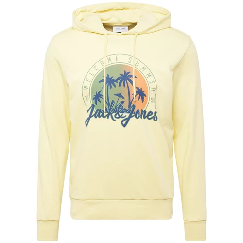 Jack & Jones Majica 'SUMMER VIBE' marine / rumena / oliva / svetlo oranžna