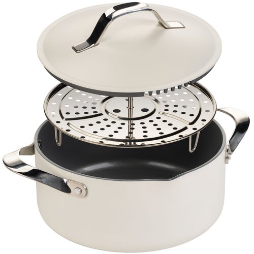 Rosmarino Kozica za kuhanje na pari, sotiranje in cvrtje Chef&rsquo;s Choice All-in-One, 24 cm &ndash; bež, (5000257813) Cene