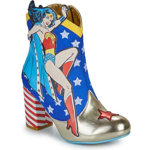 Irregular Choice Gležnjarji STRONGER TOGETHER Modra Slike