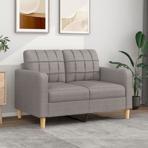 VidaXL Dvosed taupe 120 cm blago Slike