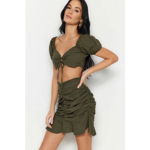 Trendyol Two-Piece Set - Khaki - Fitted