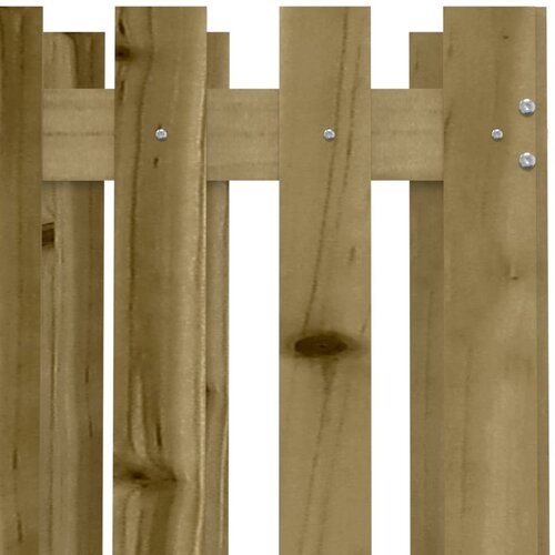  Vrtna sadilica s izgledom ograde 70 x 70 x 70 cm od borovine Slike