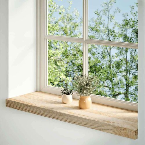 VidaXL Prozorske klupice 2 kom 70x25x2 cm netretirane masivne hrast Slike