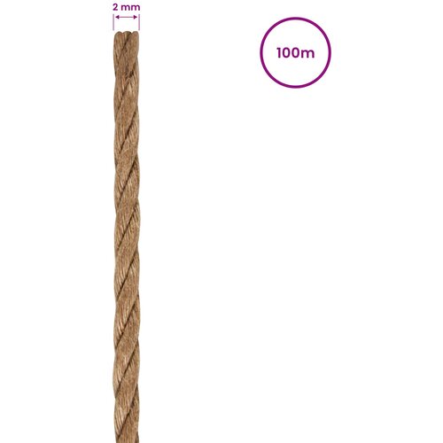  Uže od jute 10 kom. 2 mm Prirodna 100% Juta Tossa Slike