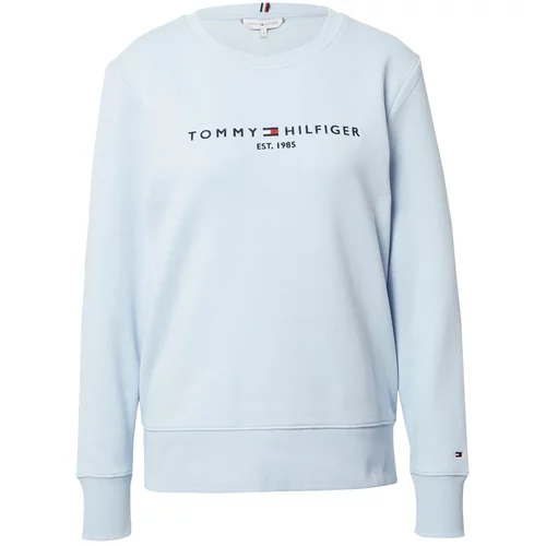 Tommy Hilfiger Sweater majica noćno plava / pastelno plava / crvena / bijela